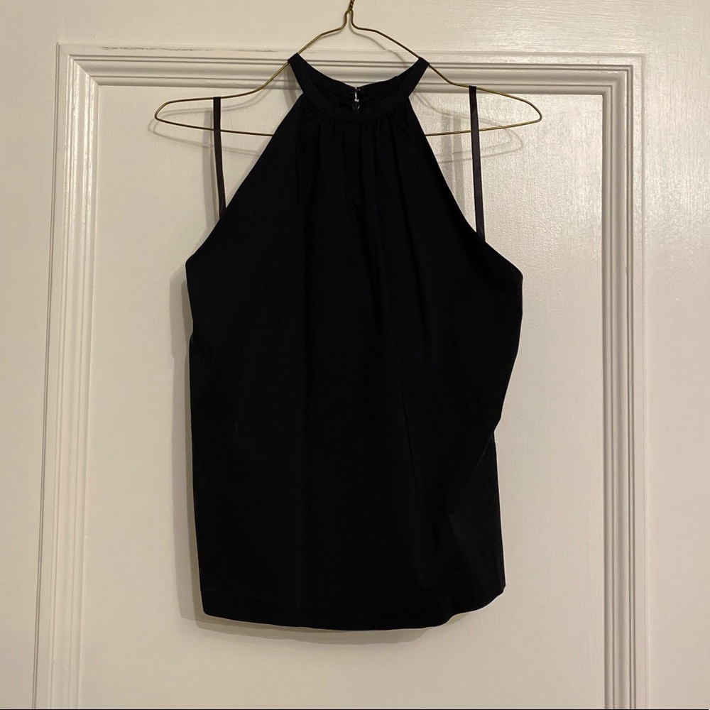 French Connection Black Halter Top